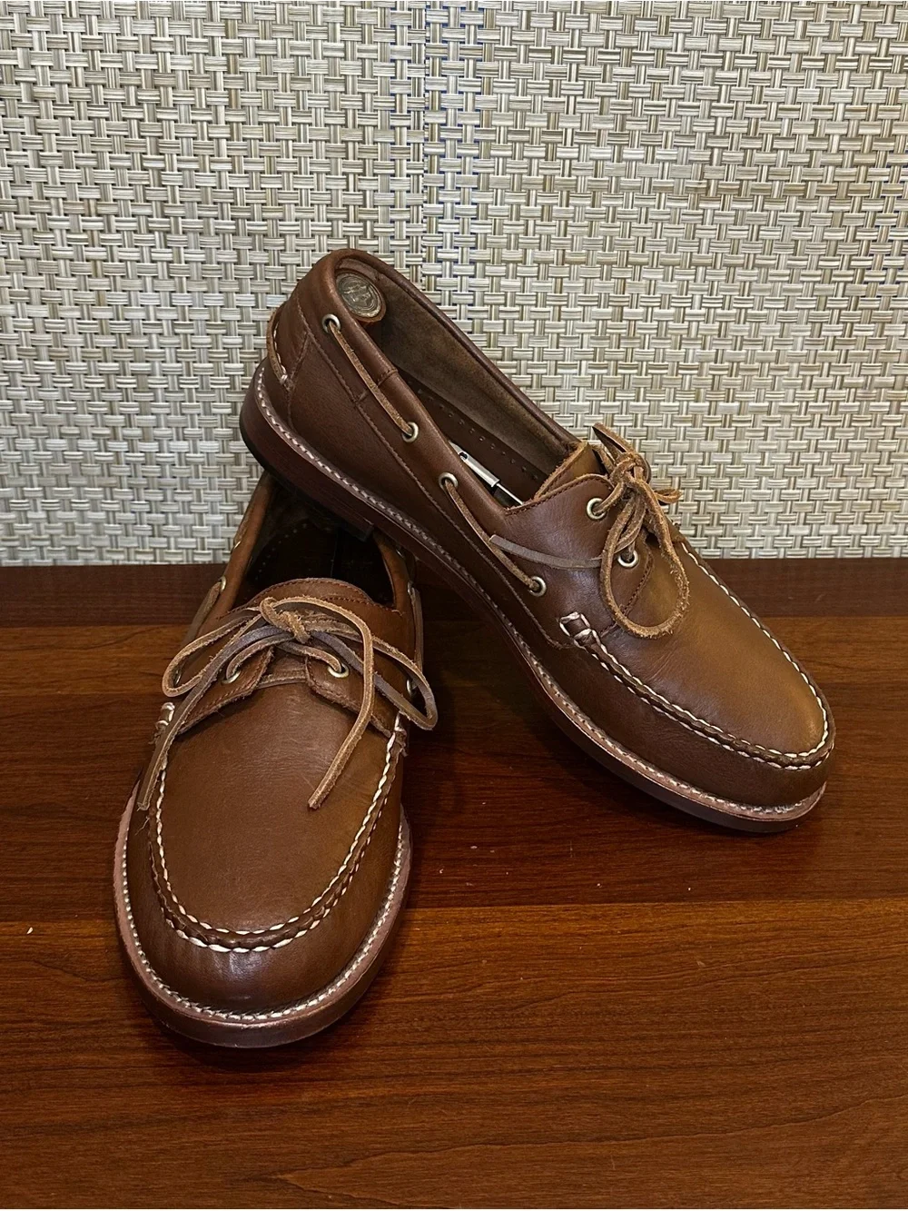 Thursday Boot Co. Handsewn Boat Shoes Loafers Brown Full-Grain Leather 10.5